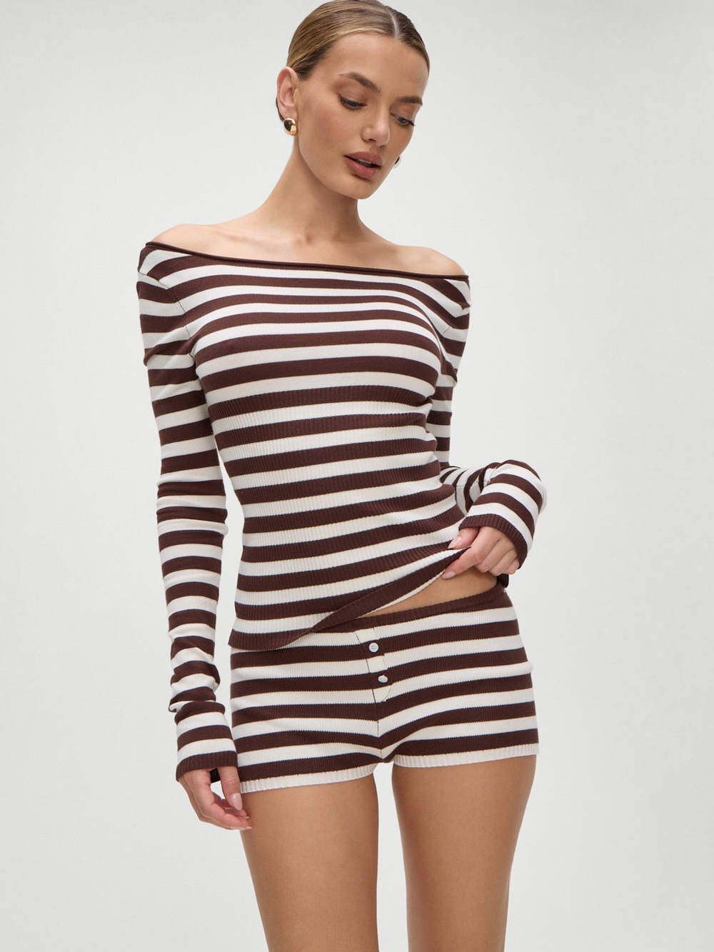 Frankie’s bikinis Theo striped knit sweater
